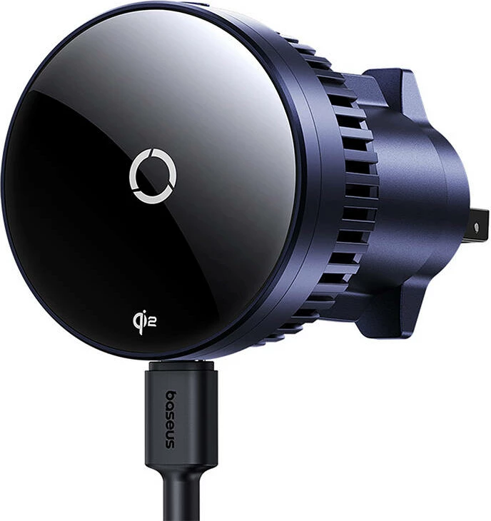 Nosilec za pametni telefon z brezžičnim polnjenjem 15W, Baseus MagPro CW04, črn