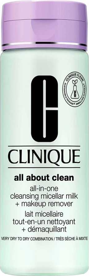 Puhastilno micelarno mleko in odstranjevalec ličil, Clinique All-in-One Cleansing Micellar Milk + Makeup Remover, 200 ml