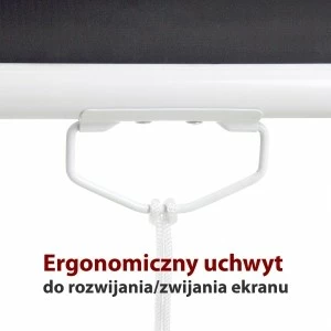 Projekcijsko platno ročno ART ER M120 4:3, 120 palcev, 244 x 183 cm, belo