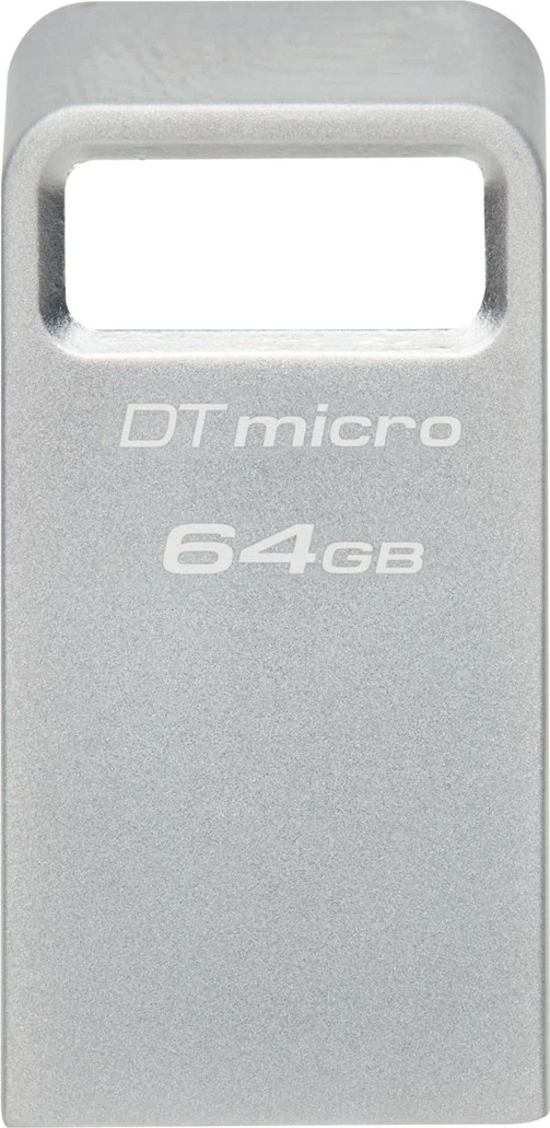 USB ključek 64GB, USB 3.2, kovinski, srebrn Kingston DataTraveler Micro