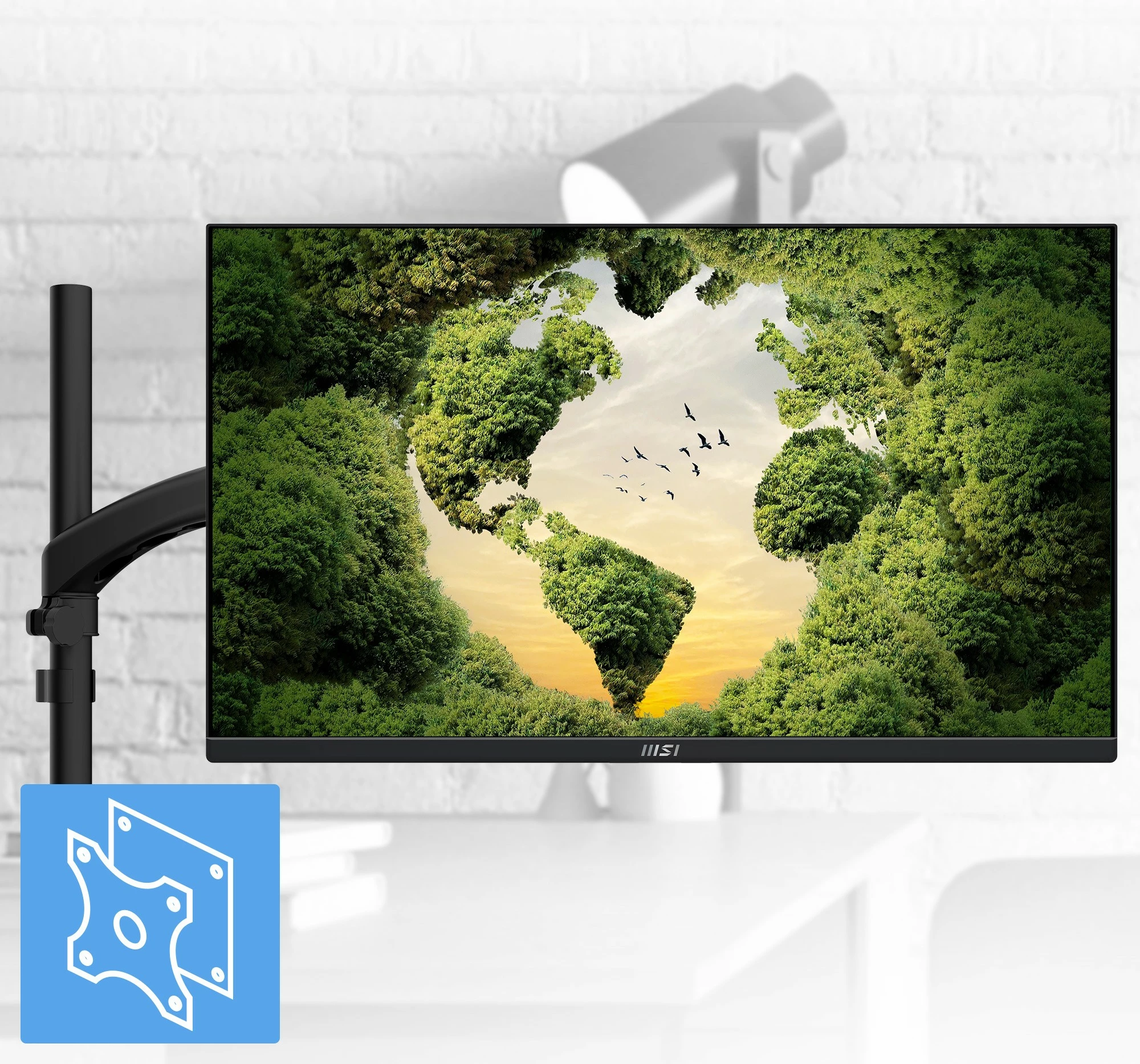 24 IPS FHD 100Hz monitor, črn — MSI PRO MP245PG