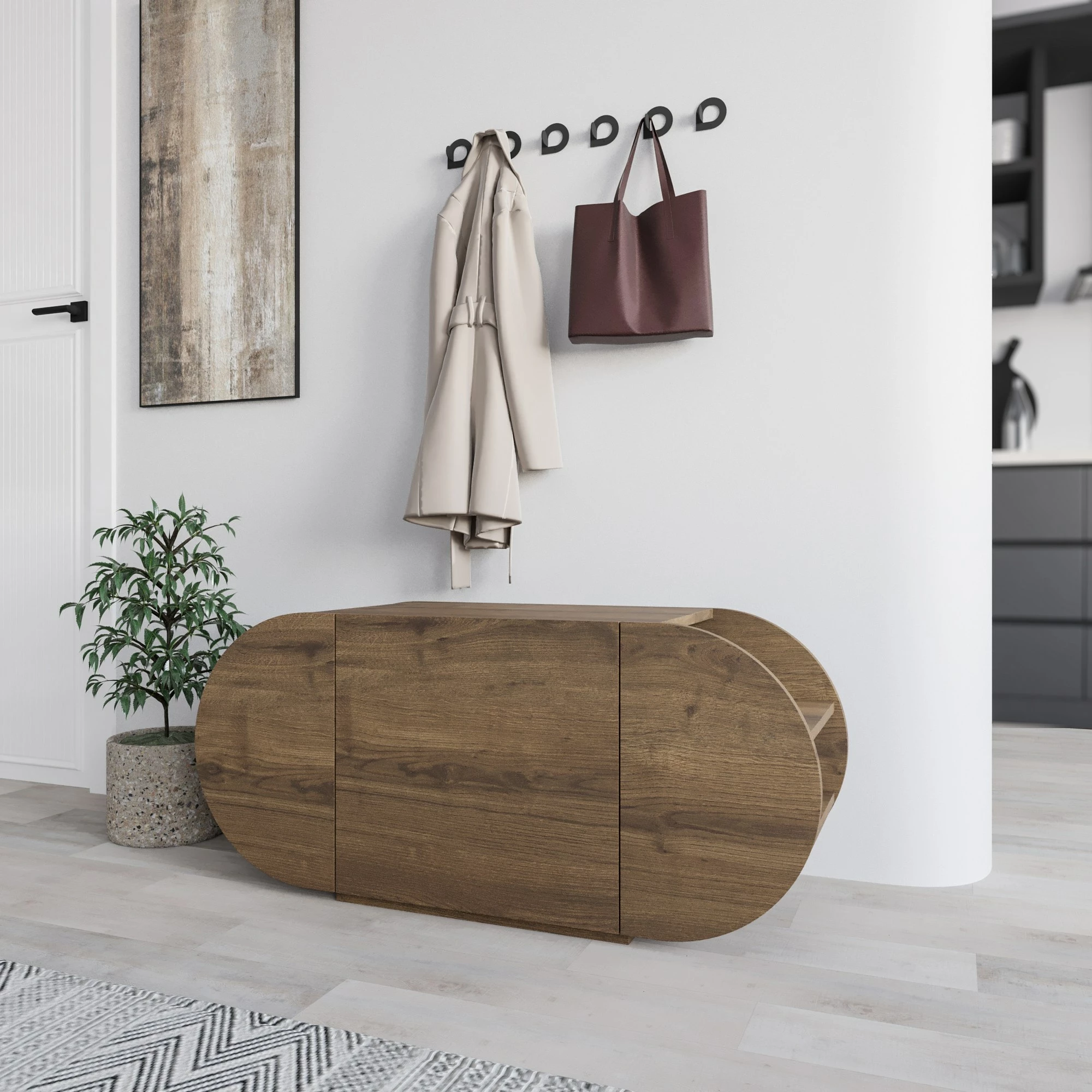 Obutevni omarica, Pozy Shoe Bench Skye Decor, barva Hitit