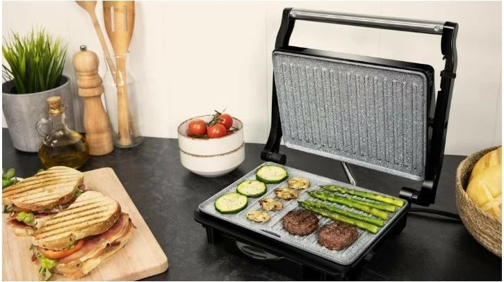 Električni žar Rock'nGrill 1500 Rapid, Cecotec, 1500 W, srebrn