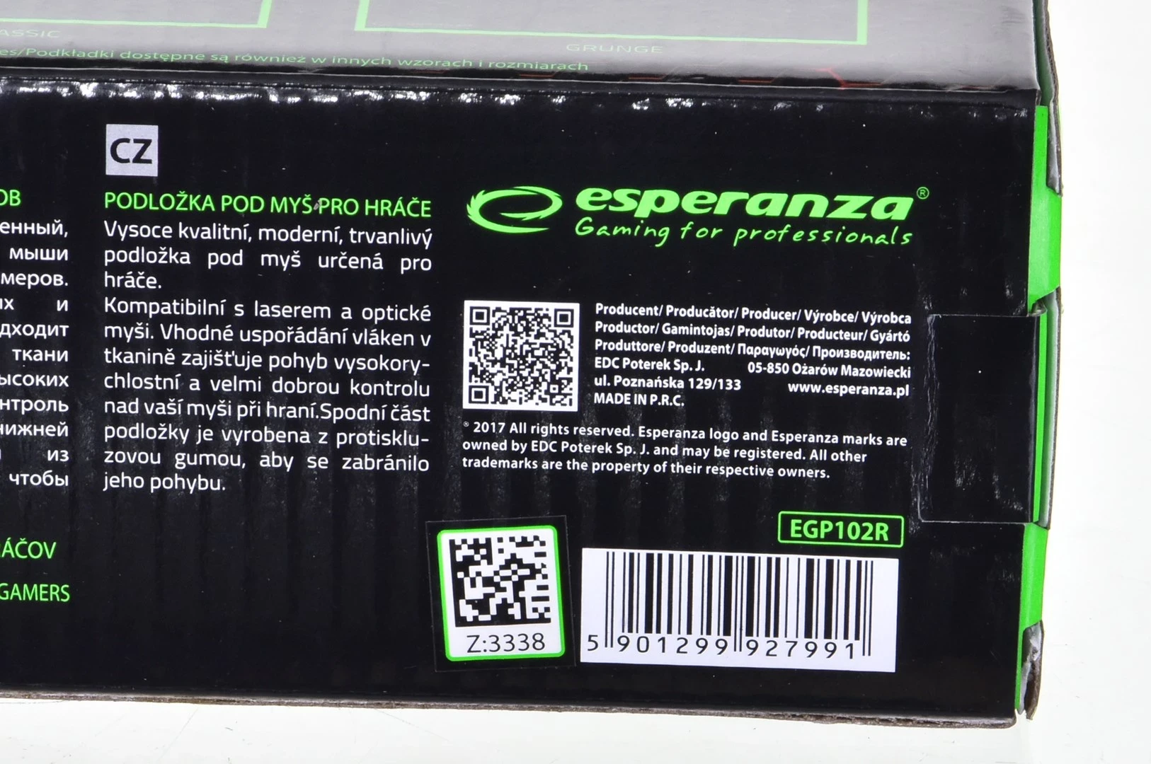 Podloga za miško Esperanza EGP102R