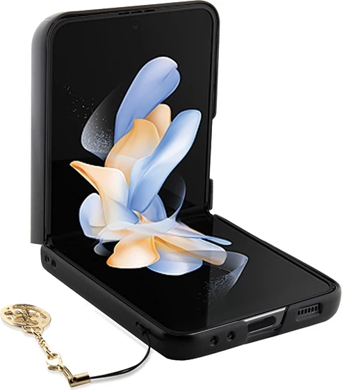 Ovitek za telefon Guess 4G Charms za Samsung Galaxy Z Flip 5, rjav