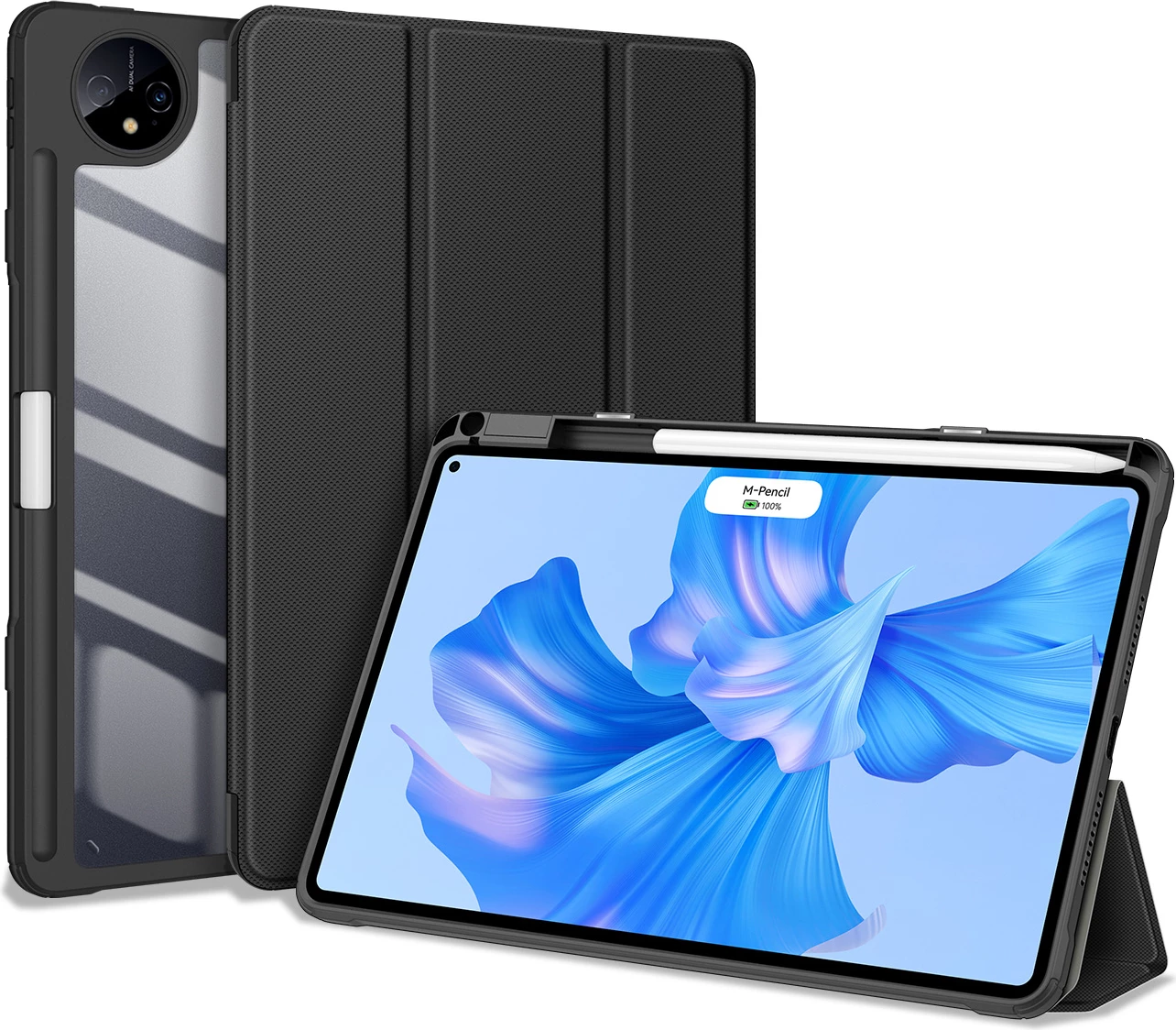 Ovitek za tablico Dux Ducis Toby za Huawei MatePad Pro 11'' (2022), z oporo, samodejno spanje, črn