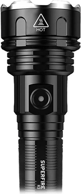 Ročna svetilka Superfire R3 P90, 3400 mAh, 2000 lm, črna