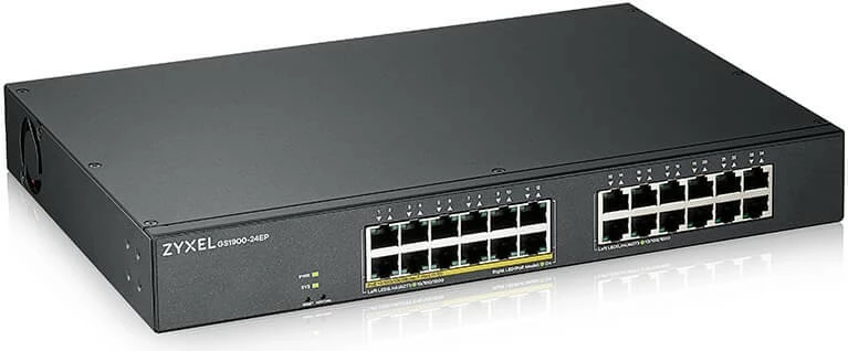 Managed L2 preklopnik Zyxel GS1900-24EP, Gigabit Ethernet, PoE, za vgradnjo v rack