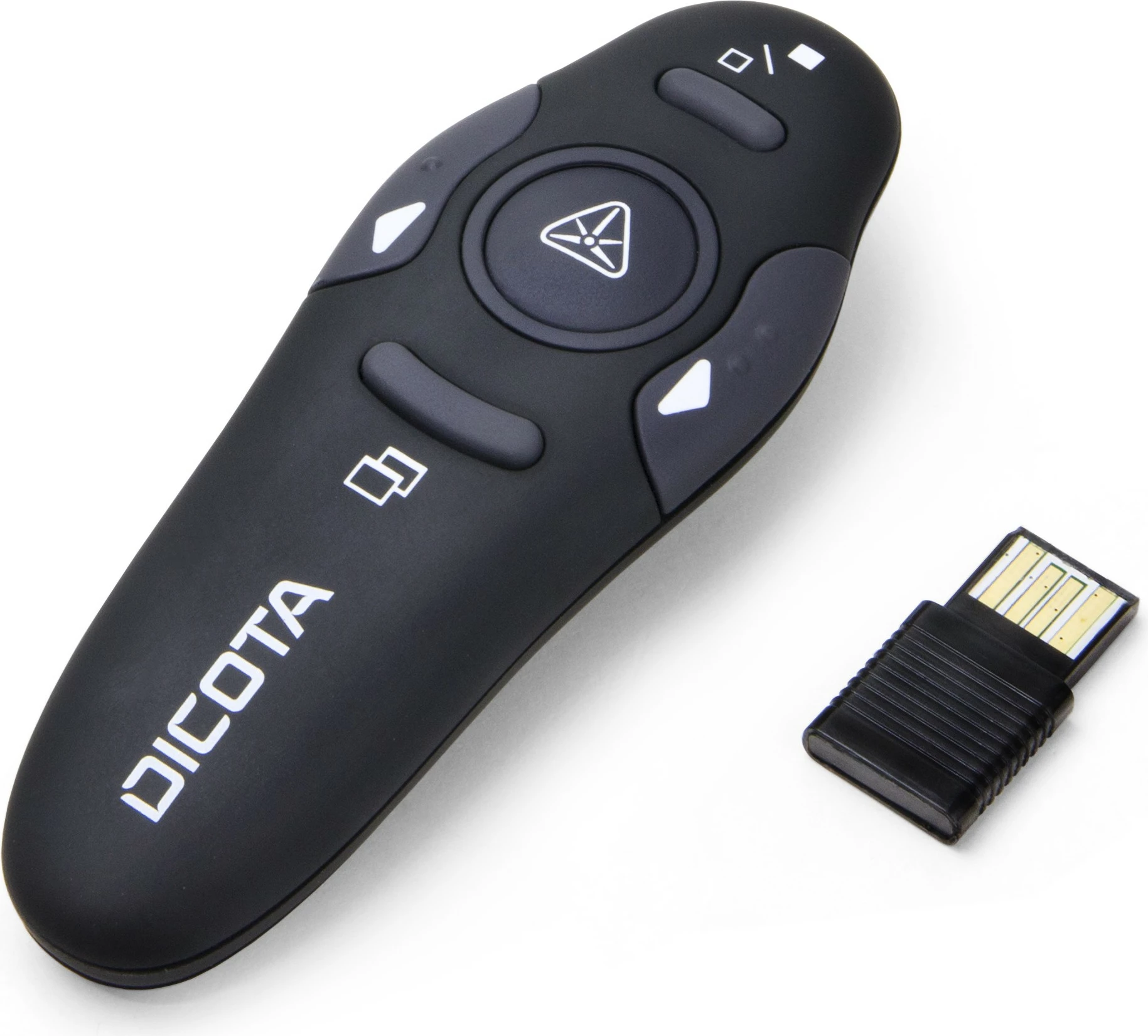 Brezžični laser za predstavitve Pin Point DICOTA, USB, črn