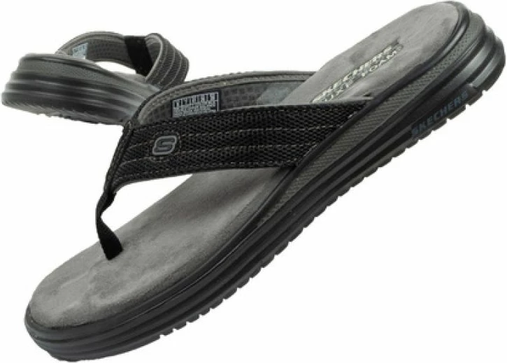 Modne japonke, Skechers, moške, črne