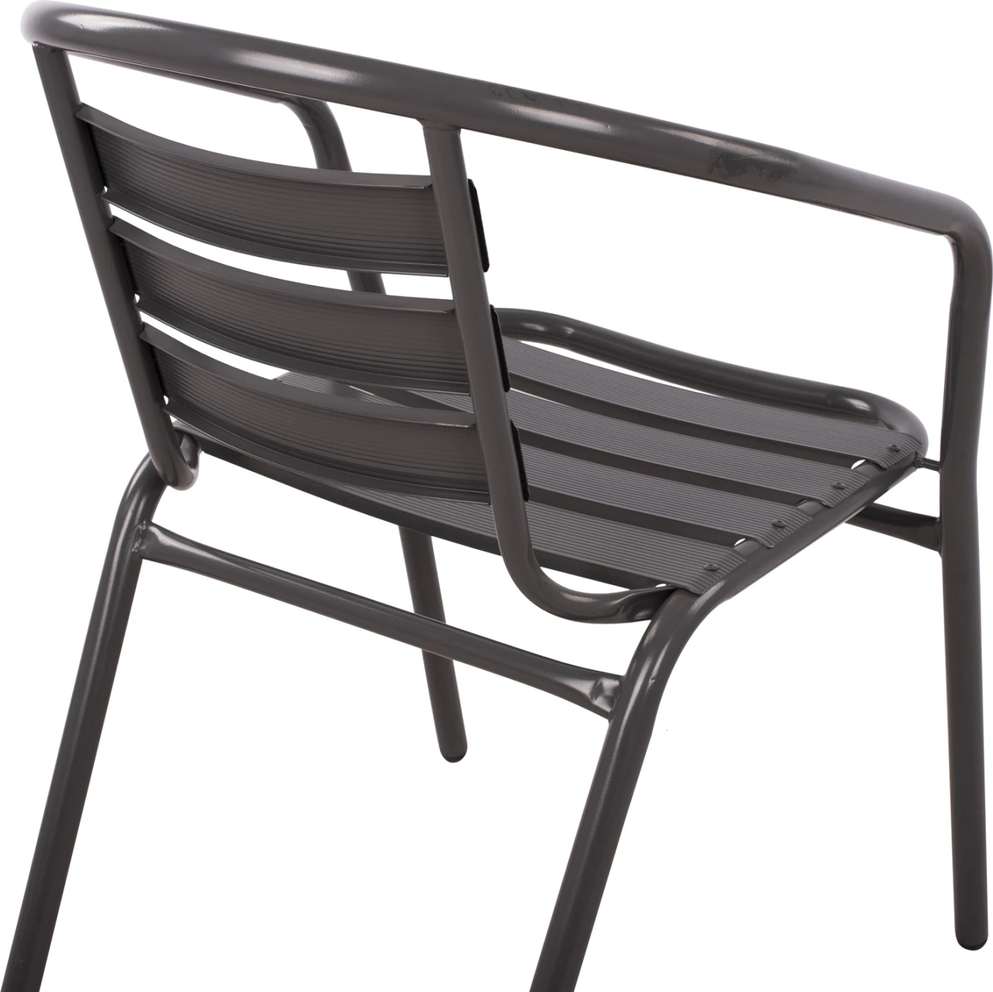 Fotelj Laura kovinsko siva z aluminijastimi rezinami FH5037.01