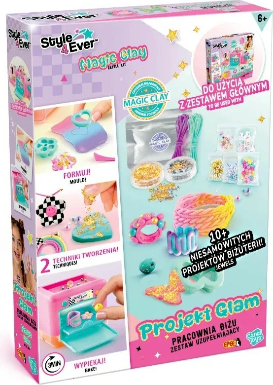 Dodatni ustvarjalni komplet za izdelavo nakita, Epee Project Glam Bizu Workshop EP60470, več kot 10 projektov, več kot 100 okraskov, večbarven