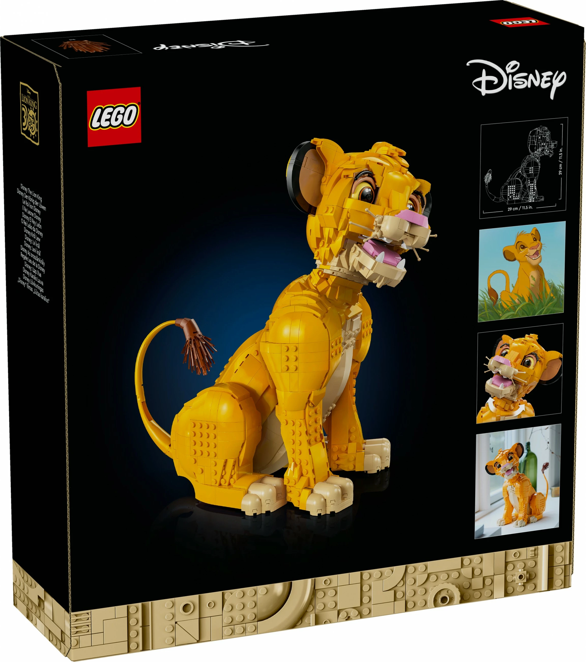 Set za sestavljanje Mlad Simba (The Lion King), LEGO, 1445 kosov, plastika, večbarven