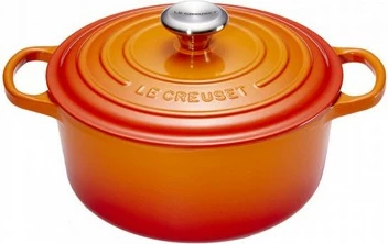 Lonec iz litega železa 5,3 L, 26 cm Le Creuset, oranžen