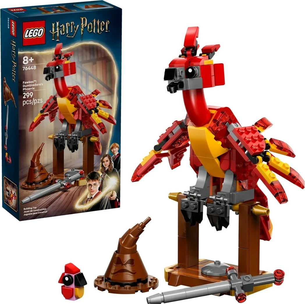 Figura feniksa Fawkes iz LEGO Harry Potter, 76448, 299 kosov