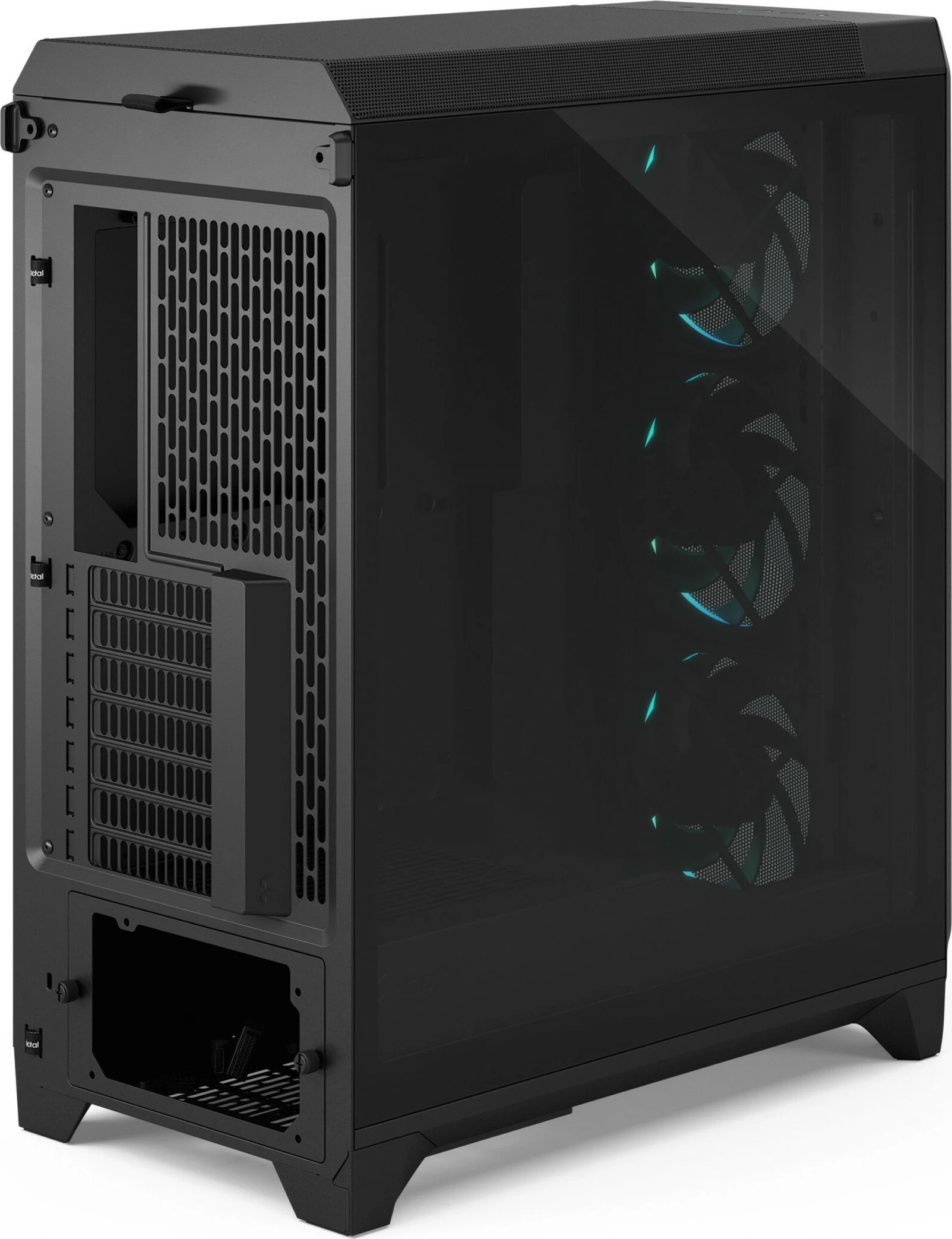 Računalniško ohišje Fractal Design Meshify 3, RGB, kaljeno steklo, črno