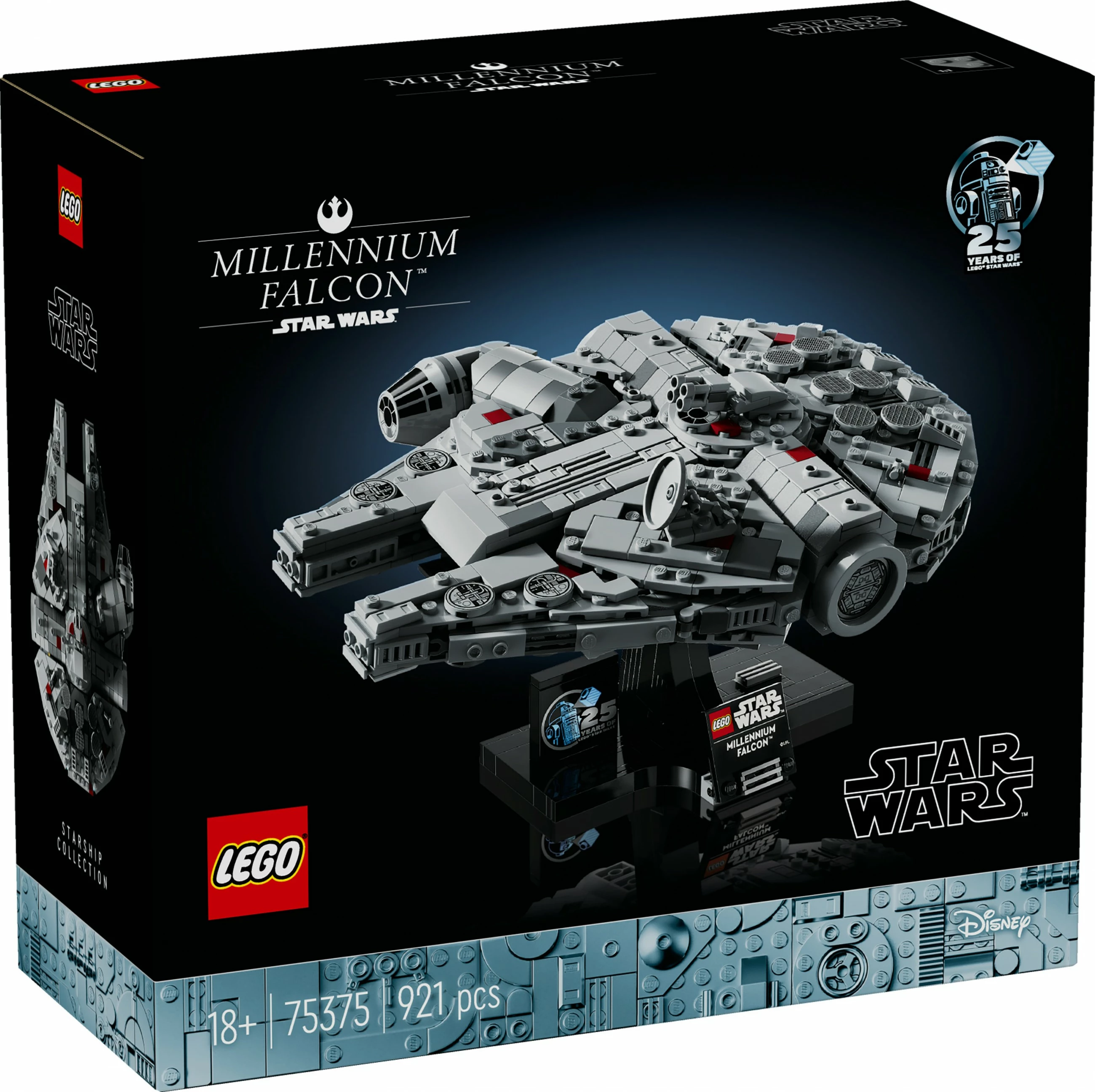 Model zbirateljski Millennium Falcon, LEGO, 18+, 921 kosov, večbarven