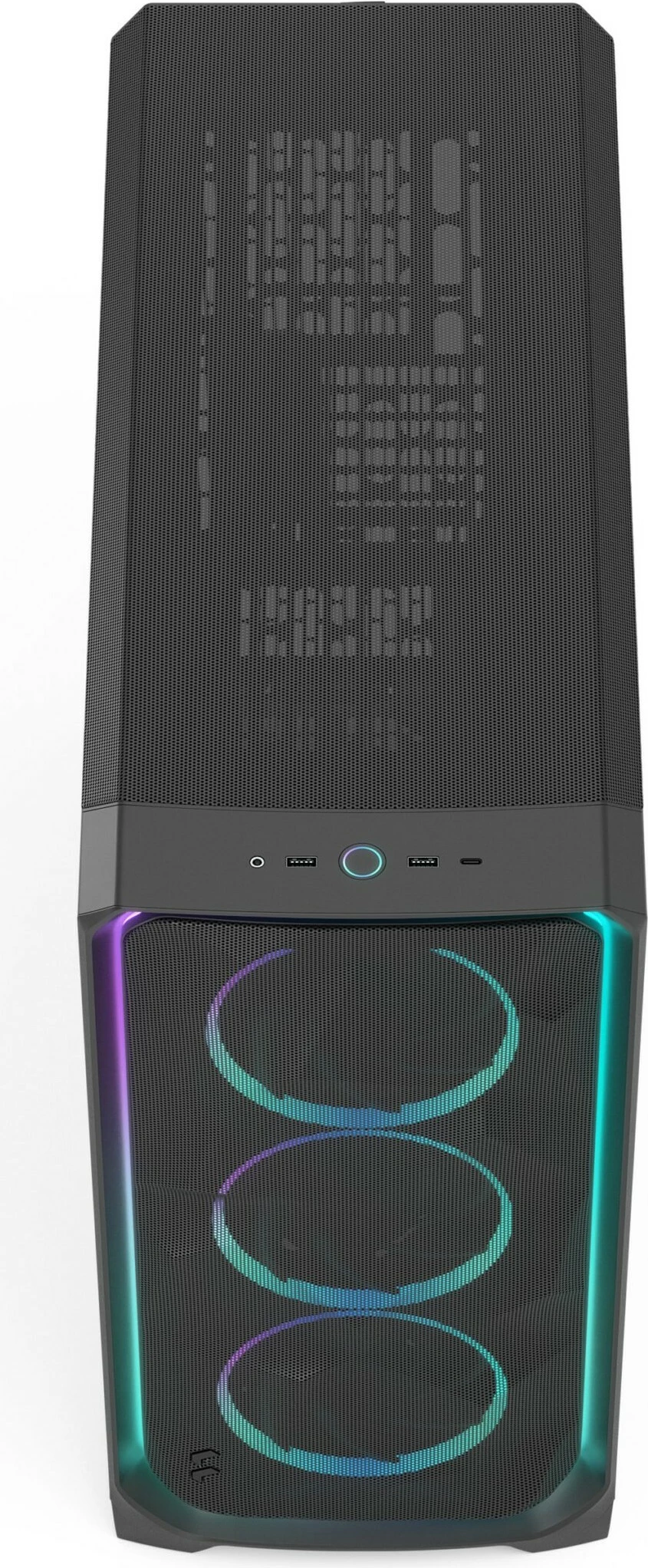 Računalniško ohišje Fractal Design Meshify 3 XL Ambience Pro RGB, kaljeno steklo, črno