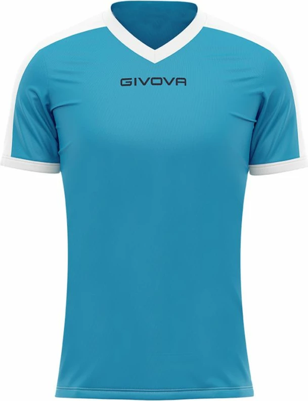 Nogometni dres Givova Revolution Interlock M MAC04 0503, moški, moder z belo
