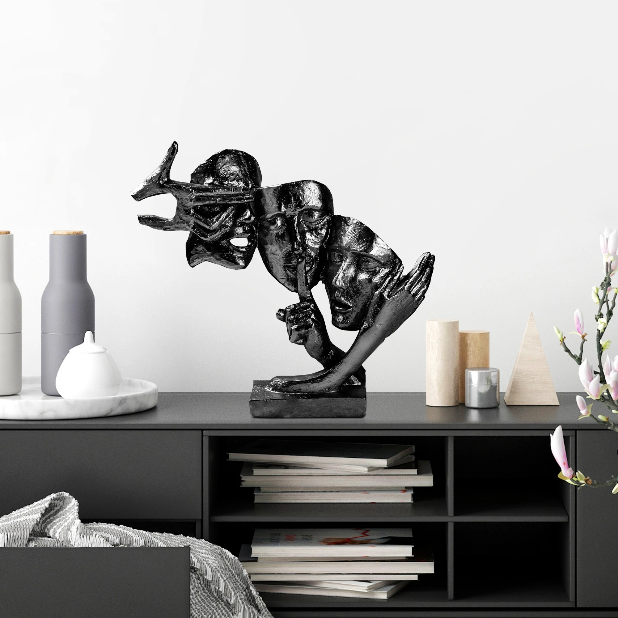 Dekorativni predmet Evila Originals Yak-034-C, črn