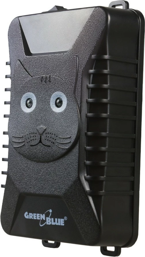 Odganjalec glodalcev GreenBlue GB725, z ultrazvokom in LED, črn
