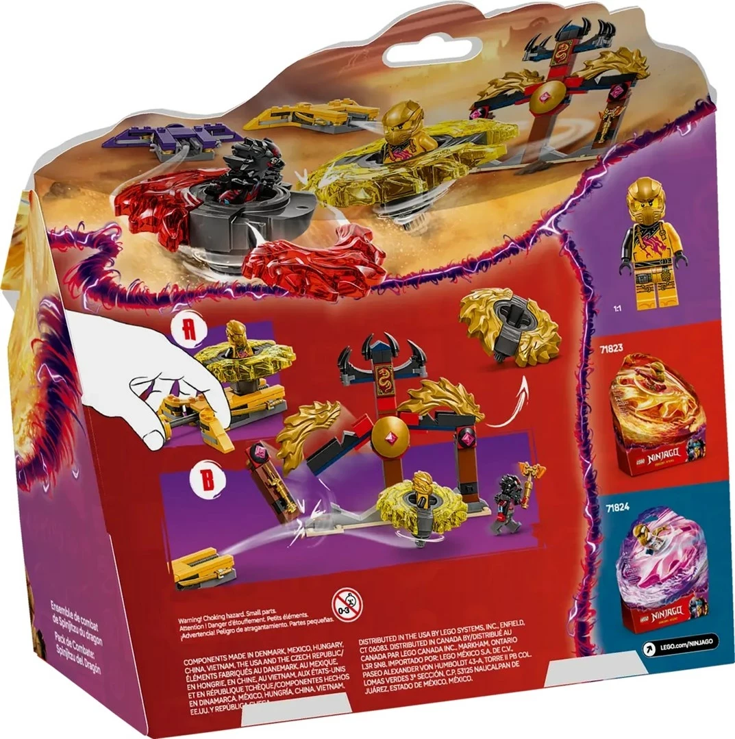 Igralni set LEGO NINJAGO 71826 Dragon Spinjitzu Battle Pack