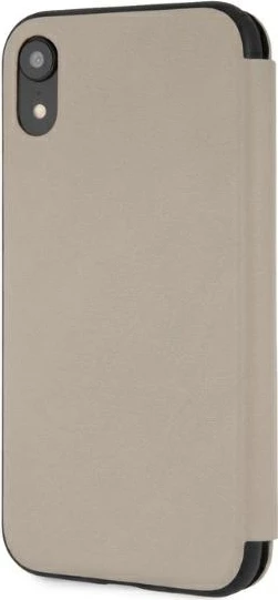 Ovitek iz pravega usnja z odtisom logotipa BMW za iPhone XR, bež