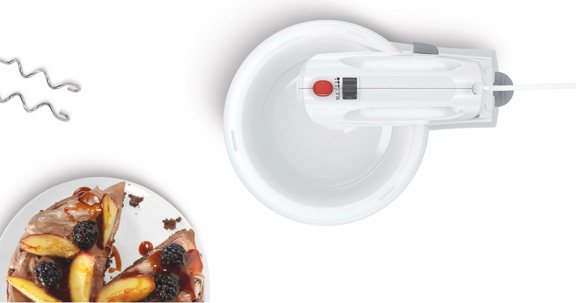 Mikser za ročno mešanje Bosch MFQ2600W, 3 L, bel