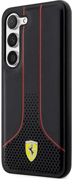 Trd ovitek za telefon Ferrari FEHCS23MPCSK za Samsung Galaxy S23+, črn