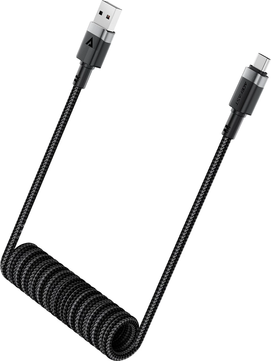 Kabel USB-A na USB-C Acefast C14-04, 1,2 m, 3 A, črn