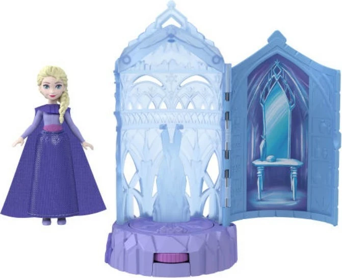 Set igrač z majhno lutko in mini ledenim dvorcem, Frozen Mattel JCR90, za deklice