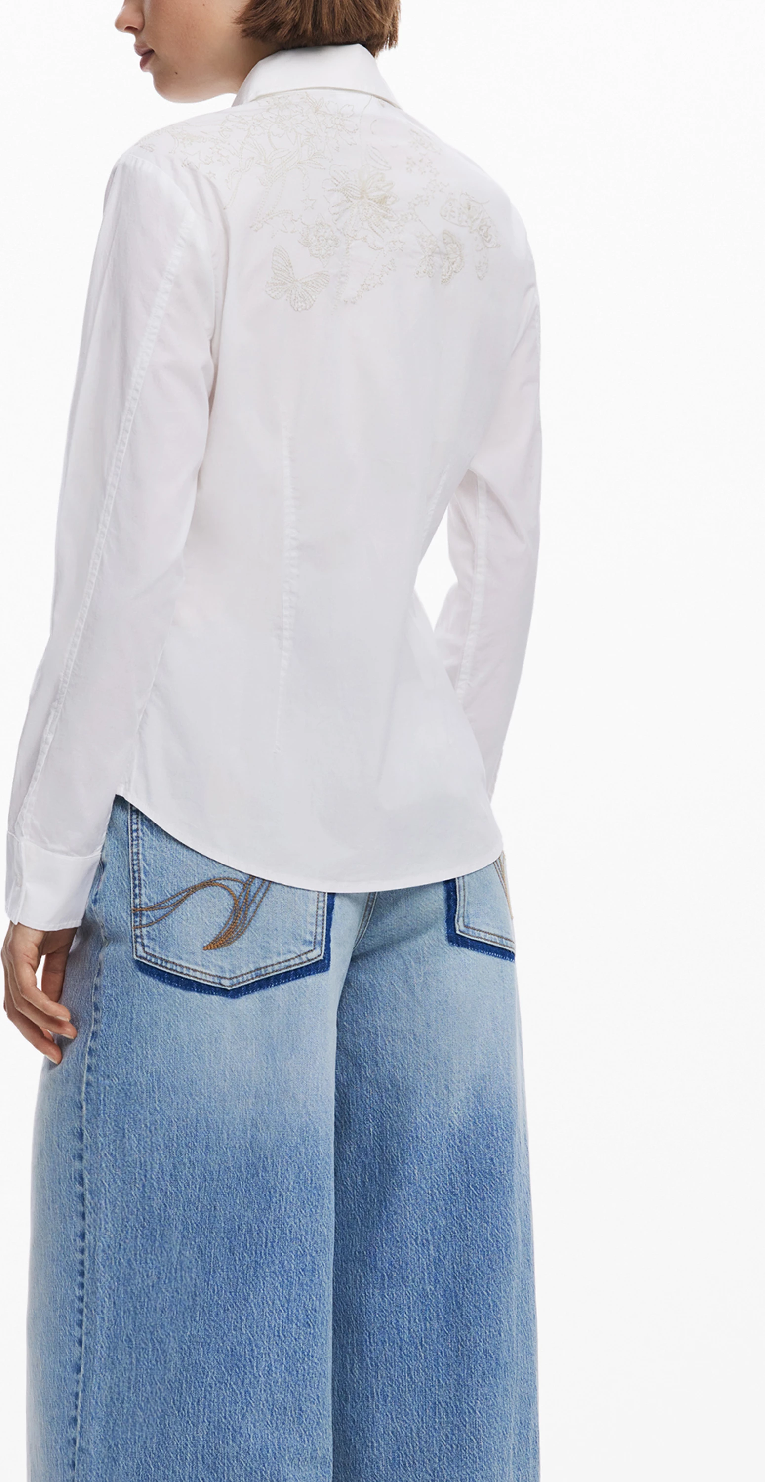 Srajca z dolgimi rokavi za ženske Desigual, bela