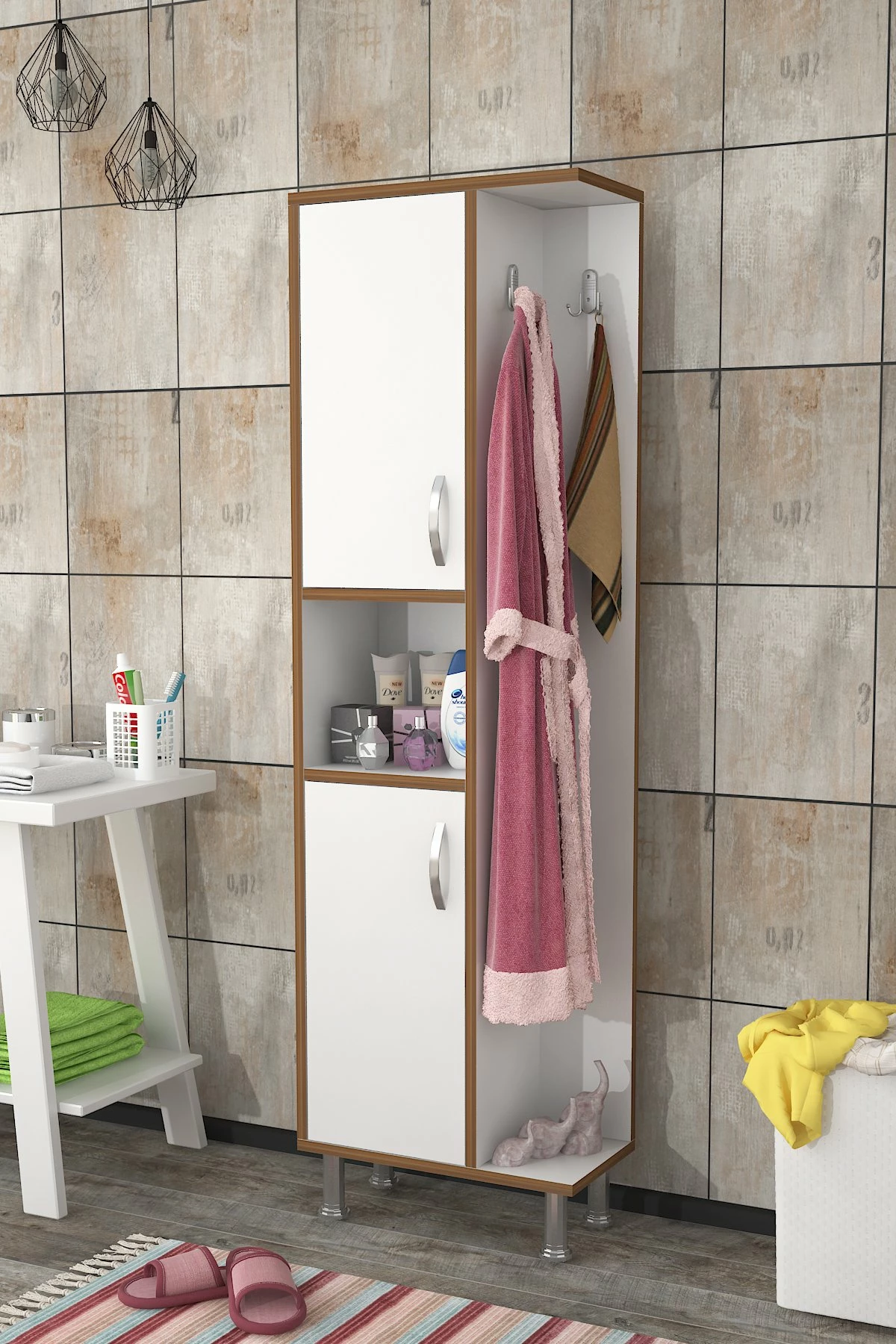 Kopalniška omara Grand, Hanah Home, bela