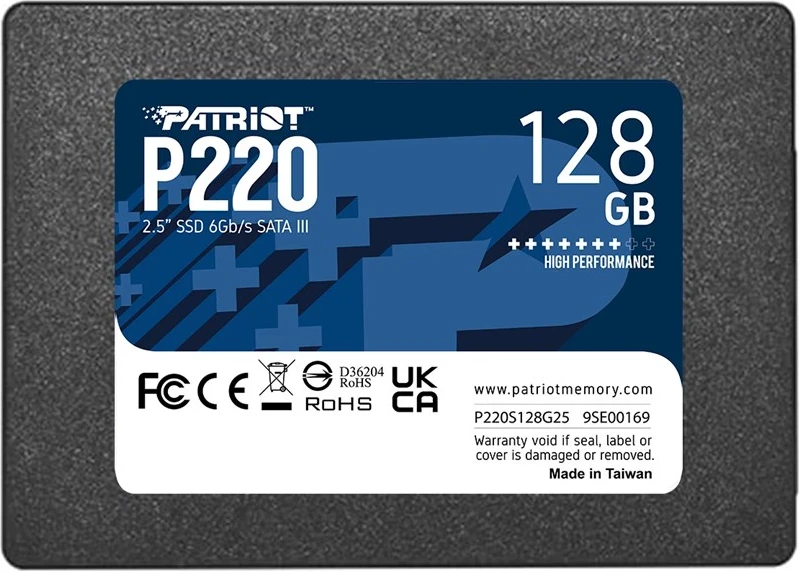 SSD 2,5" Patriot P220, 128 GB