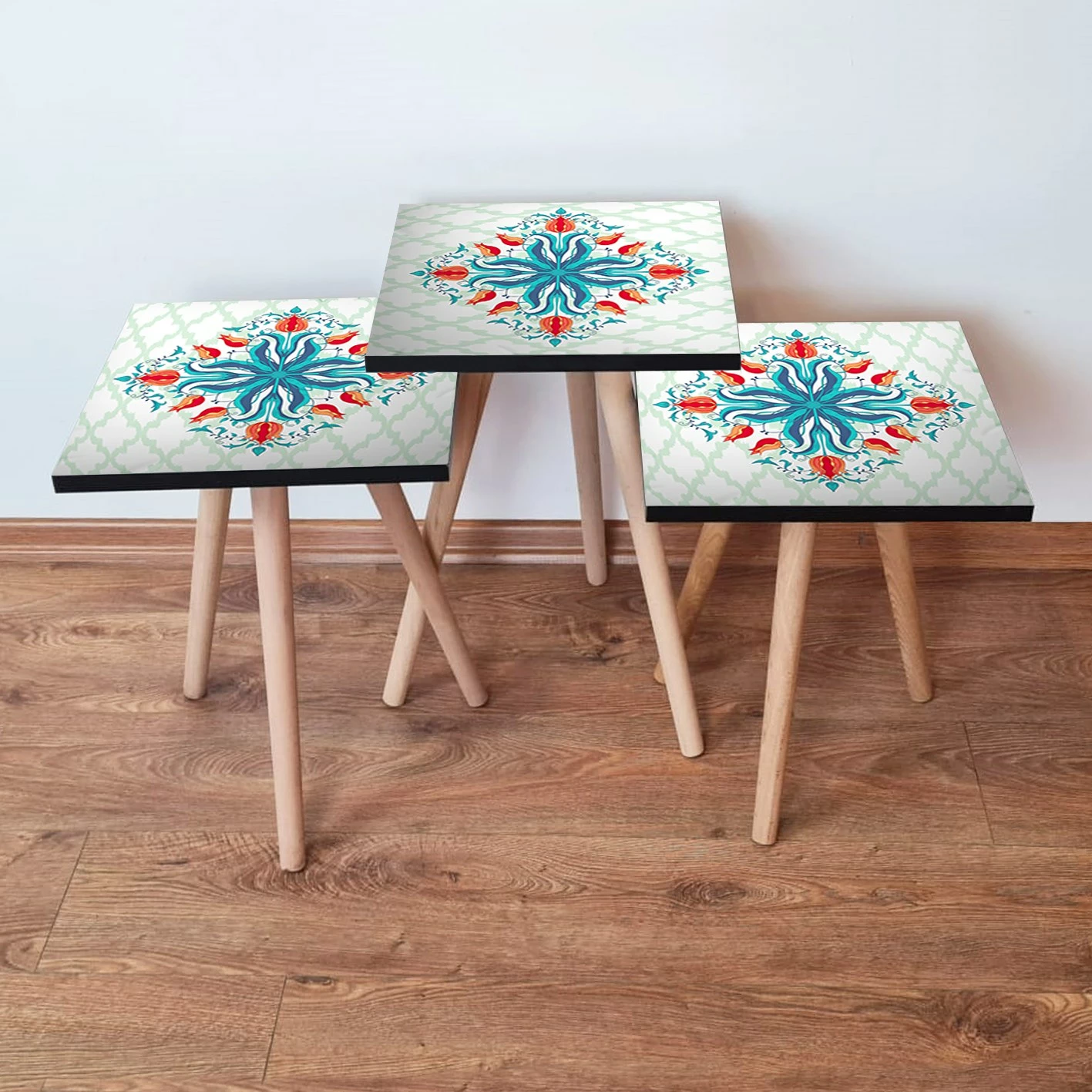 Set pomočnih miz, 3 kosi, Skye Decor, večbarvno, 3Shp143