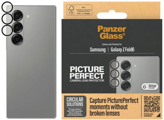 Zaščita kamere PanzerGlass za Samsung Galaxy Z Fold 6, prozorna