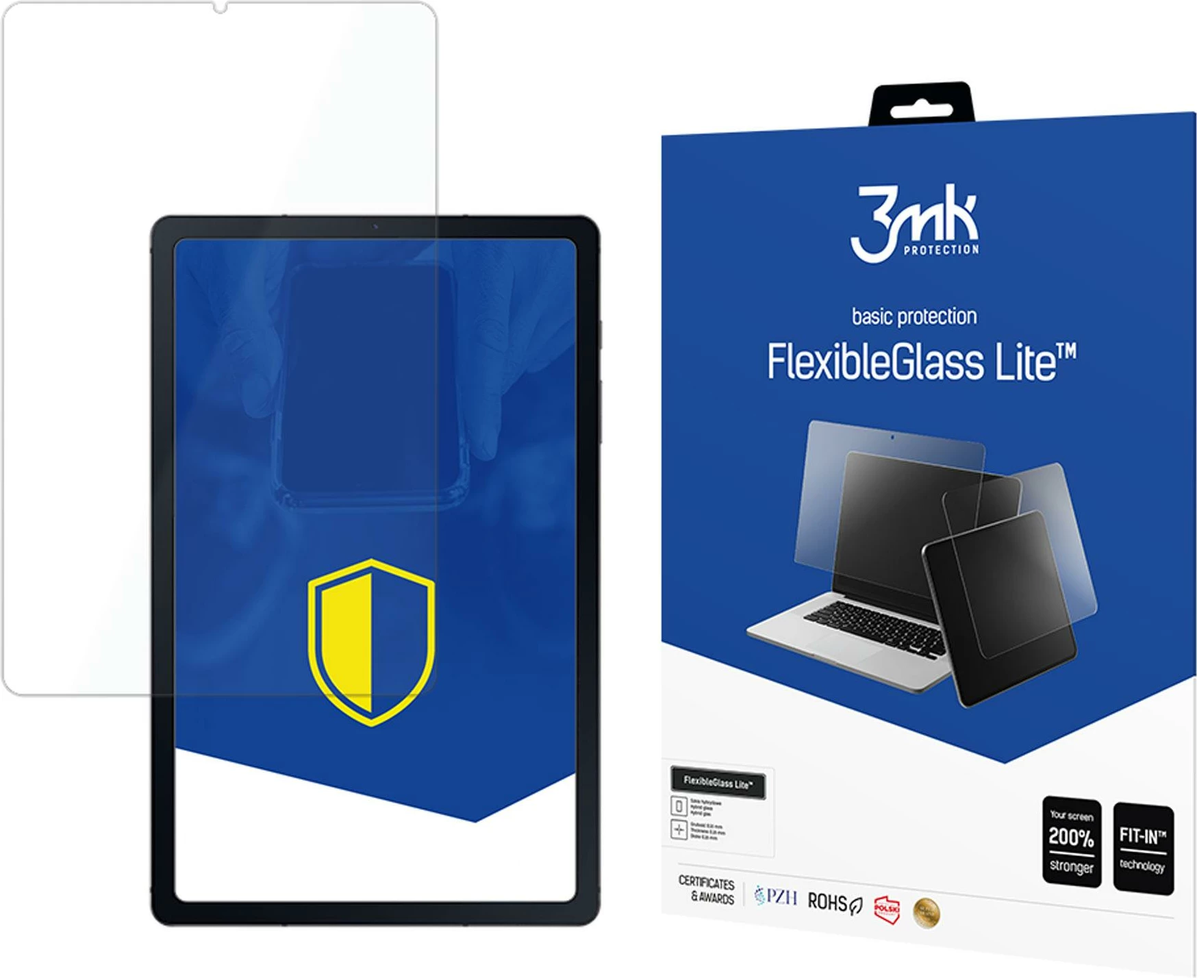 Hibridno zaščitno steklo 3mk FlexibleGlass Lite za Samsung Galaxy Tab S6 Lite 2020/2022, prozorno