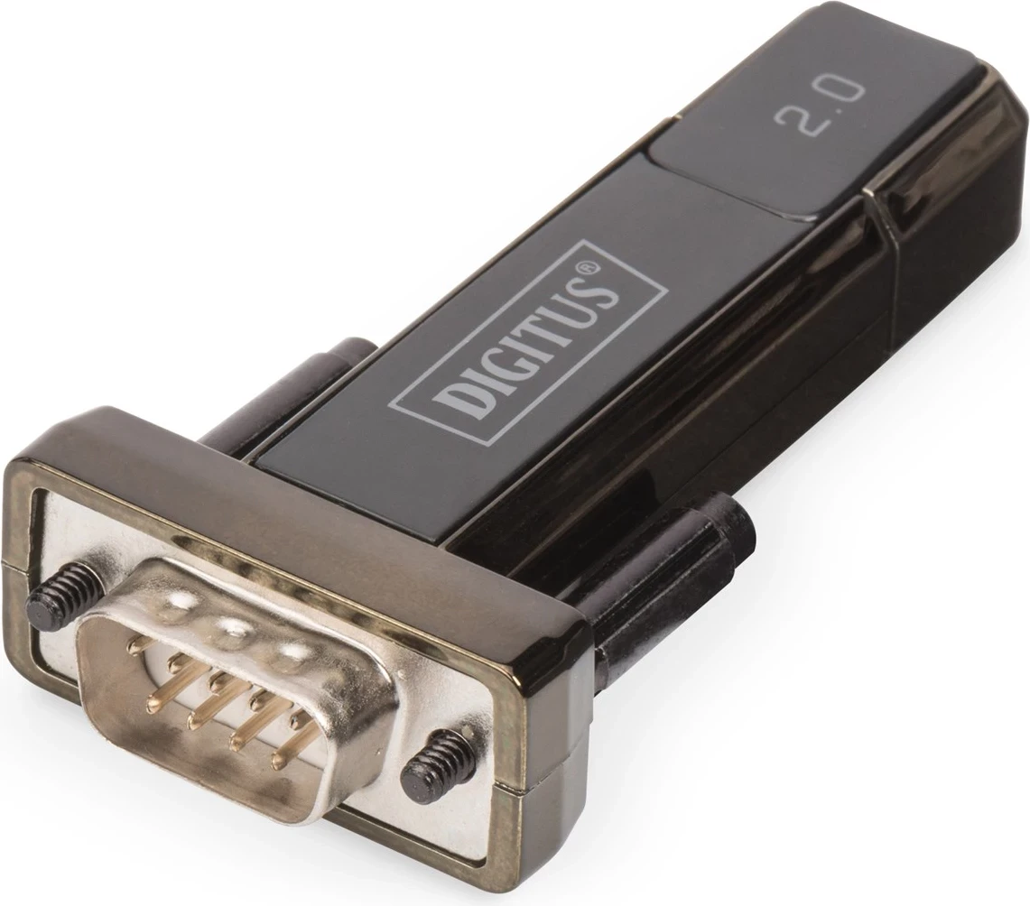 Serijski adapter DIGITUS USB 2.0, črn