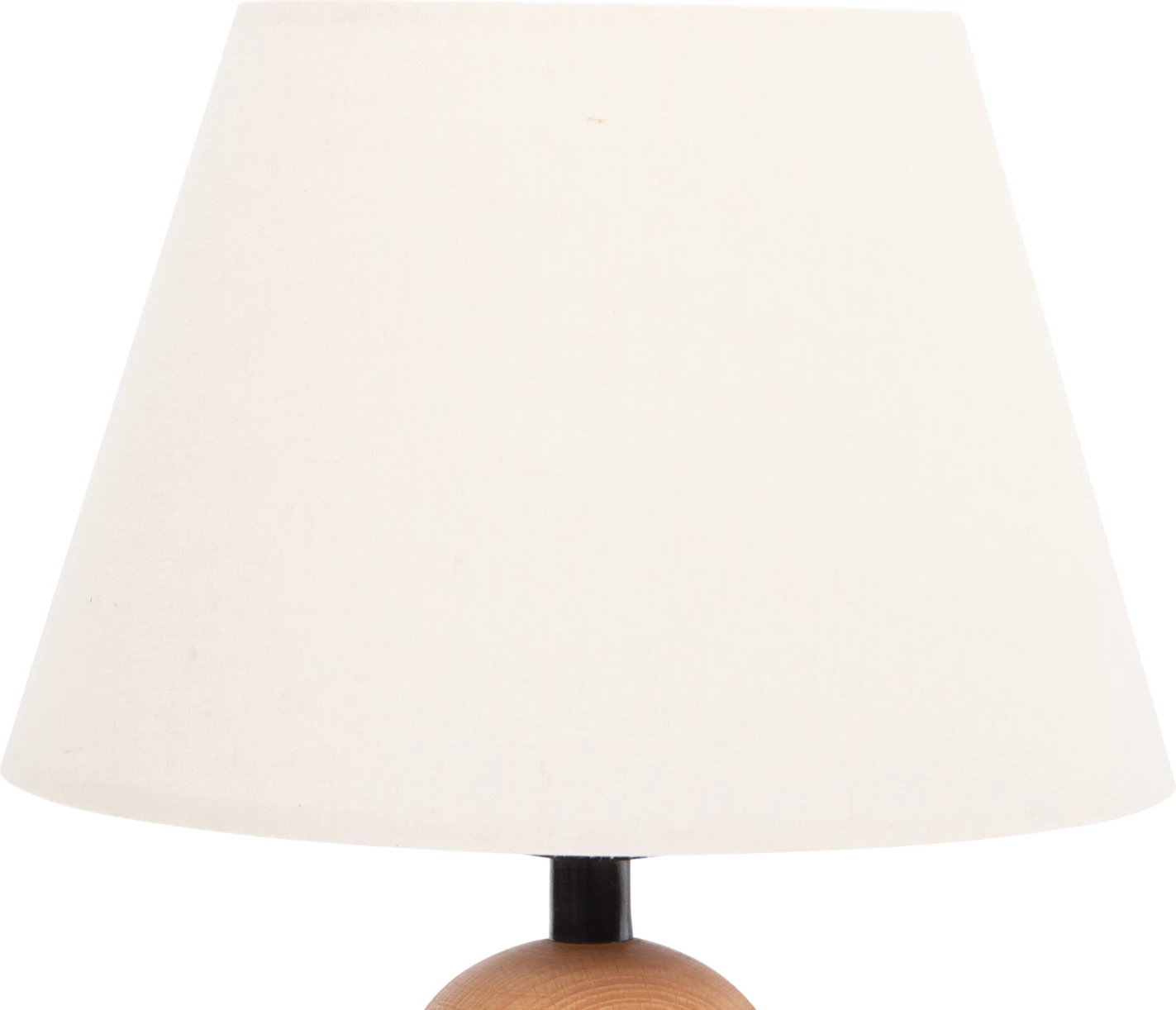 Namizna svetilka CONNI FH4710 kremno bela kapica-lesena osnova Φ23x34Hcm