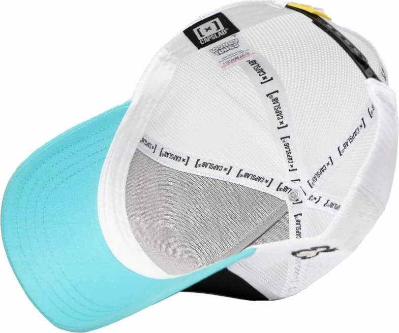 Kapa s šiltom snapback Capslab, moški, bela/črna/modra