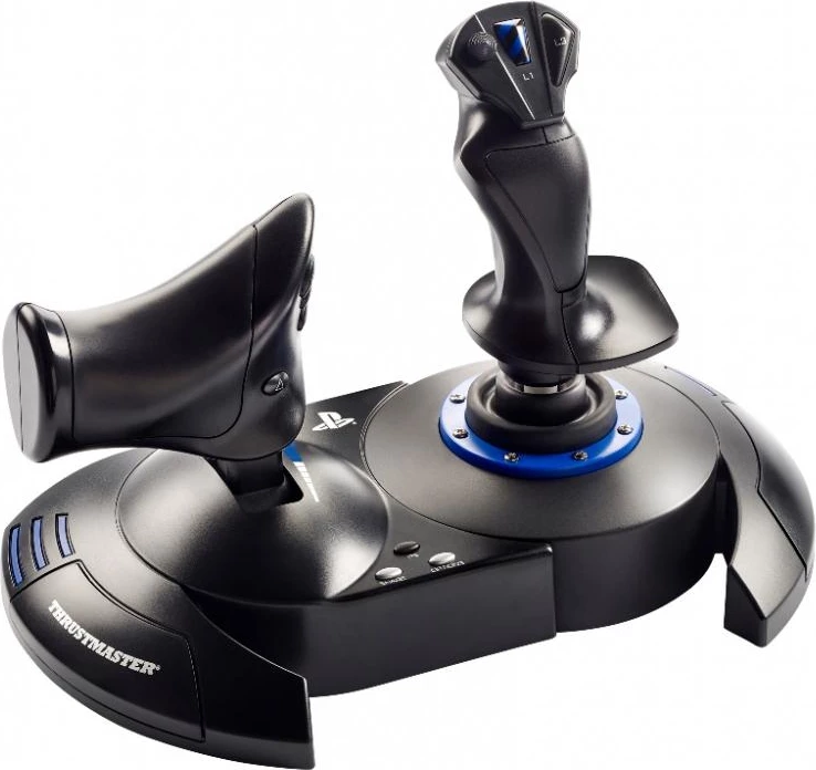 Letalski krmilnik z joystickom in ročico za plin, Thrustmaster T-Flight Hotas 4 4160664, črn