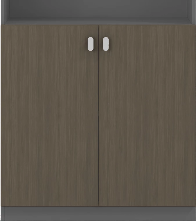 Profesionalna polica za knjige Denith, temno siva, 80x40x200 cm