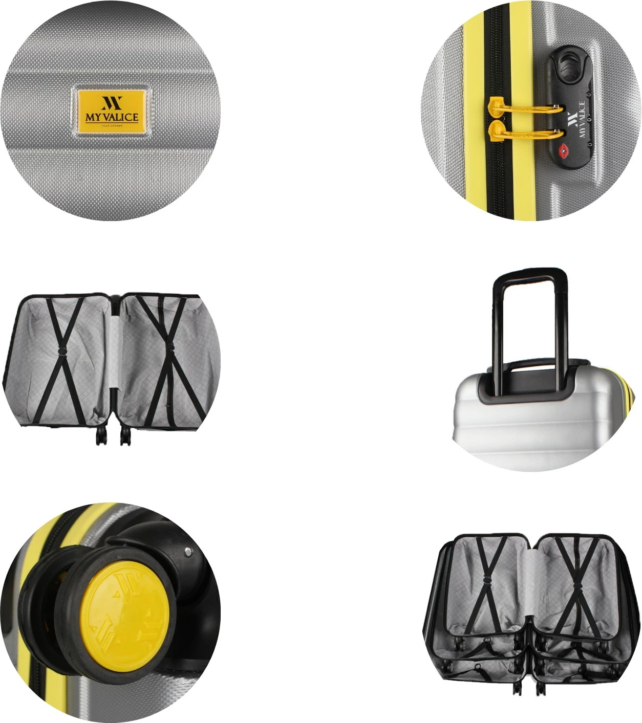 Set kovčkov (2 kosa), Zoozie Bags 6544, siva