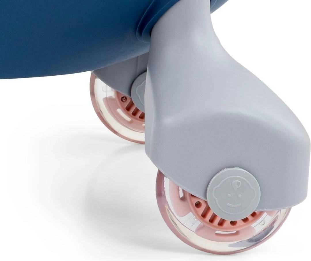 Otroški guralnik Gravity Gaiter Milly Mally 5927, 4 LED kolesa, do 50 kg, temno moder/roza