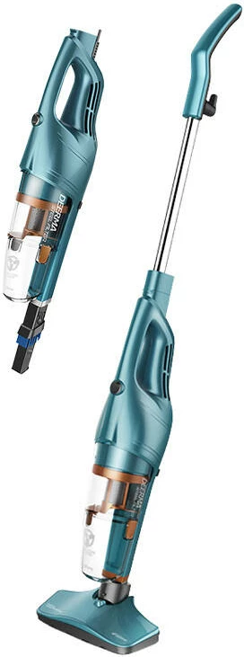 Vertikalni sesalnik Deerma DX900, 0,8 L, 600 W, moder