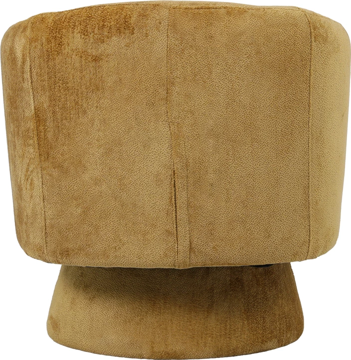 Vrtljivi fotelj, medene barve, 78x81x77 cm