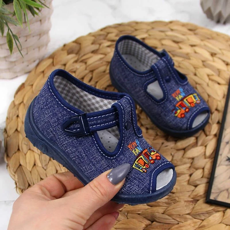 Otroške papuče, Nazo, modre