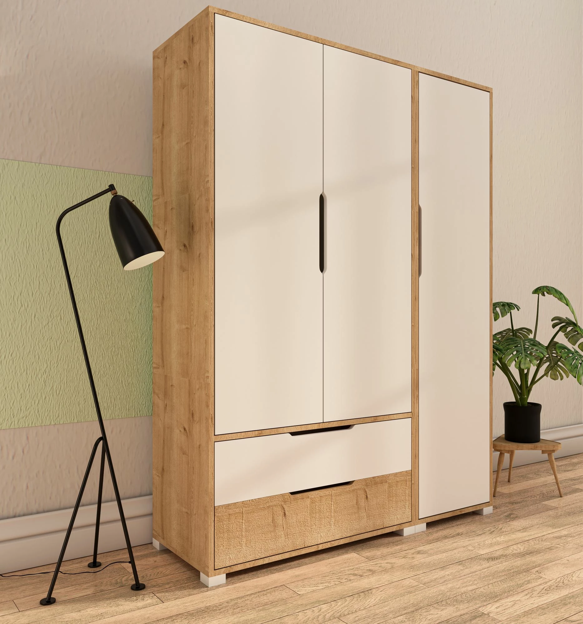 Omara Skye Decor, Flora 137, safirni hrast in bela