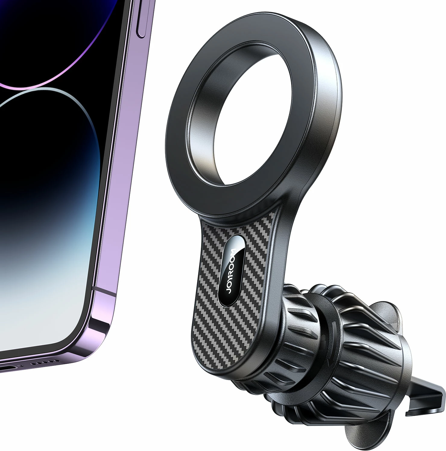 Magnetni avto nosilec za iPhone, MagSafe, črn Joyroom JR-ZS355