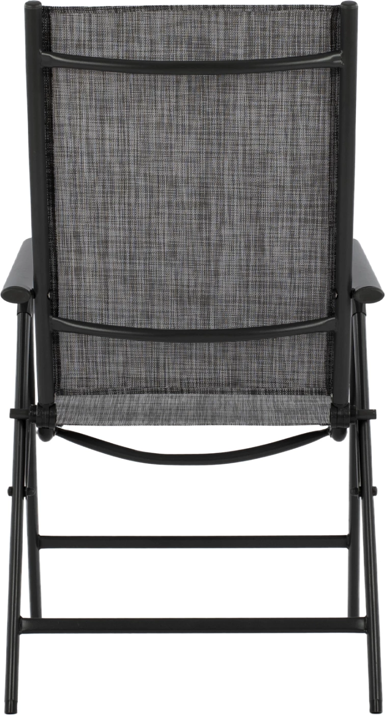 Zložljiv naslanjač 7 sedežev kovinsko sive barve s sivim tekstilom FH5700.01 55x70x103 cm, set 2 kosov